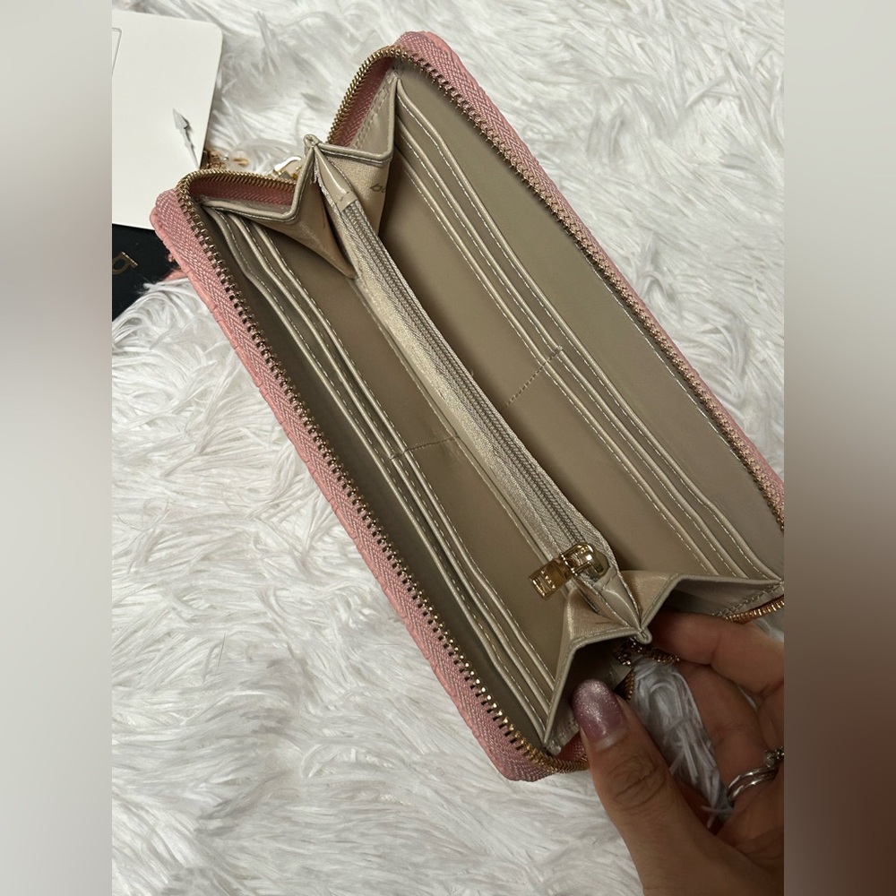 Bebe Pink Zip Wallet & Wristlet Card Holder Bundle Set β NWT - Picture 6 of 7